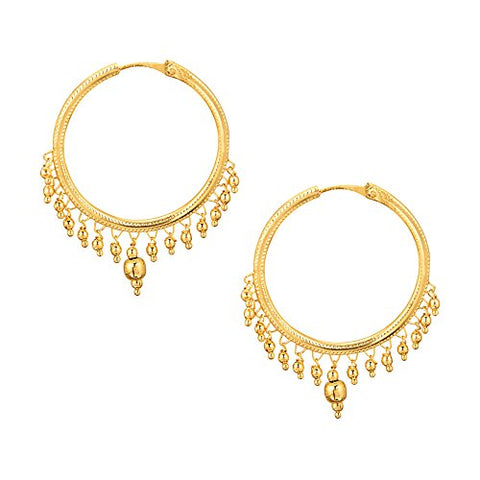 Artificial  Jewellery Only,Shining Jewel - By Shivansh  Brass Hoop Earrings for Women