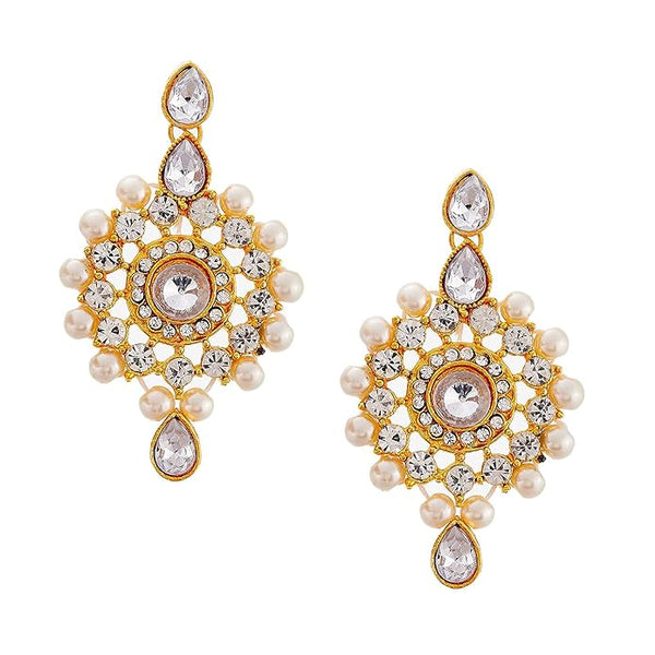 Artificial  Jewellery Only,Womens Gold Plated Bridal Long Necklace Set Neck Choker with Earrings and Maang Tikka for Women & Girls