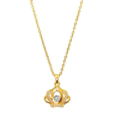 Artificial  Jewellery Only, Crown Pendant Necklace for Women & Girls
