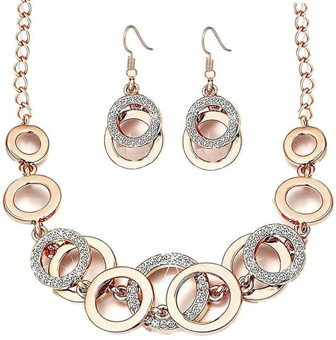 Artificial  Jewellery Only,YouBella Jewellery Sets for Women Crystal Studded Necklace Jewellery set Bracelet with Earrings For Girls/Women