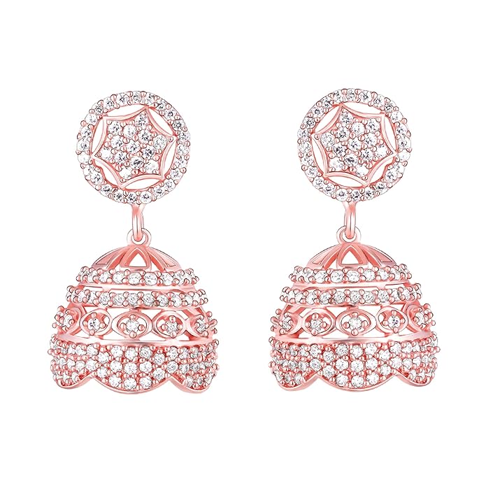 Artificial  Jewellery Only,GIVA 925 Silver Rose  Gorgeous Jhumki | Gifts for Girlfriend