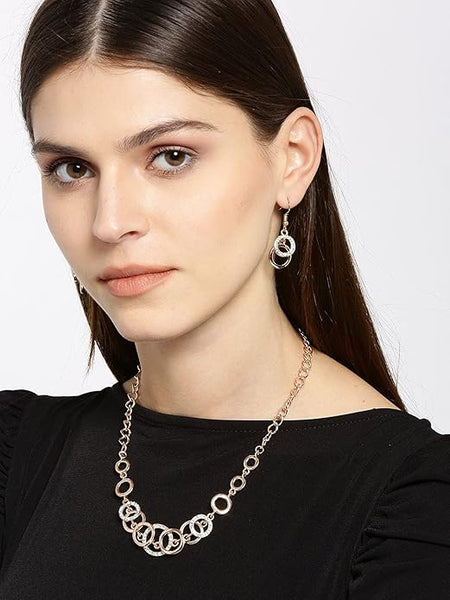 Artificial  Jewellery Only,YouBella Jewellery Sets for Women Crystal Studded Necklace Jewellery set Bracelet with Earrings For Girls/Women