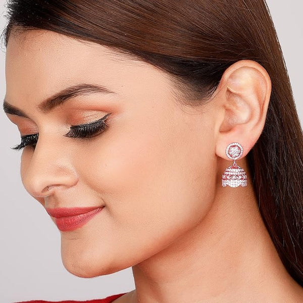 Artificial  Jewellery Only,GIVA 925 Silver Rose  Gorgeous Jhumki | Gifts for Girlfriend