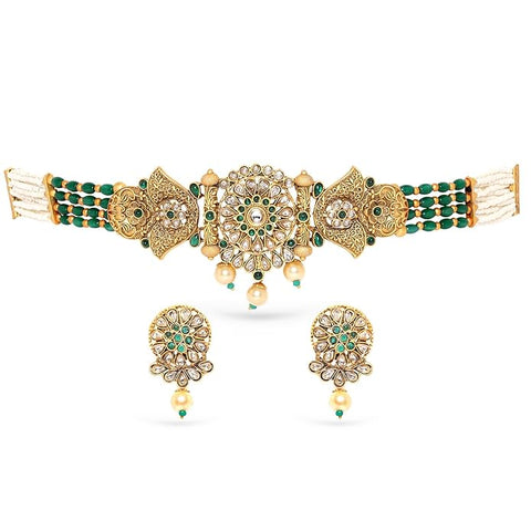 Artificial  Jewellery Only, Pendant & Choker Styles with Earrings – Ideal for Bridal Occasions
