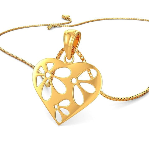 Artificial  Jewellery Only,Joyalukkas  Purity | BIS Certified |  Heart Patterned Pendant For Women
