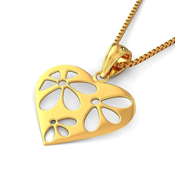 Artificial  Jewellery Only,Joyalukkas  Purity | BIS Certified |  Heart Patterned Pendant For Women