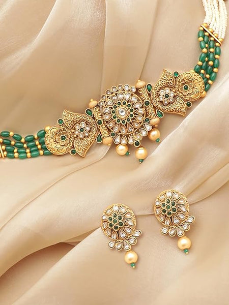 Artificial  Jewellery Only, Pendant & Choker Styles with Earrings – Ideal for Bridal Occasions
