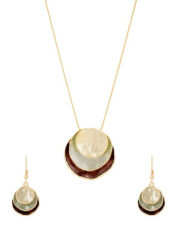 Artificial  Jewellery Only,Yellow Chimes Jewellery Set For Women | Fashion Golden Necklace Set for Women | Luxe Layers