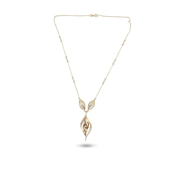 Artificial  Jewellery Only,Meorii  Vermeil Fana Gold Necklace Set for Women's