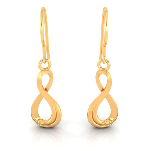 Artificial  Jewellery Only，Dainty Hanging Earrings For Women & Girls With An Infinite Shape