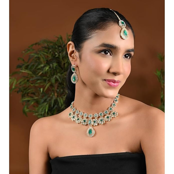 Artificial  Jewellery Only, Jewels Stylish  Traditional Kundan Stone Necklace Jewellery Set for Women/Girls