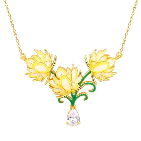 Artificial  Jewellery Only,GIVA 925 Silver Rose  Zircon Stoned Necklace | Gifts for Women & Girls