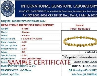 Artificial  Jewellery Only,UrusGems Golden South Sea Pearl Necklace