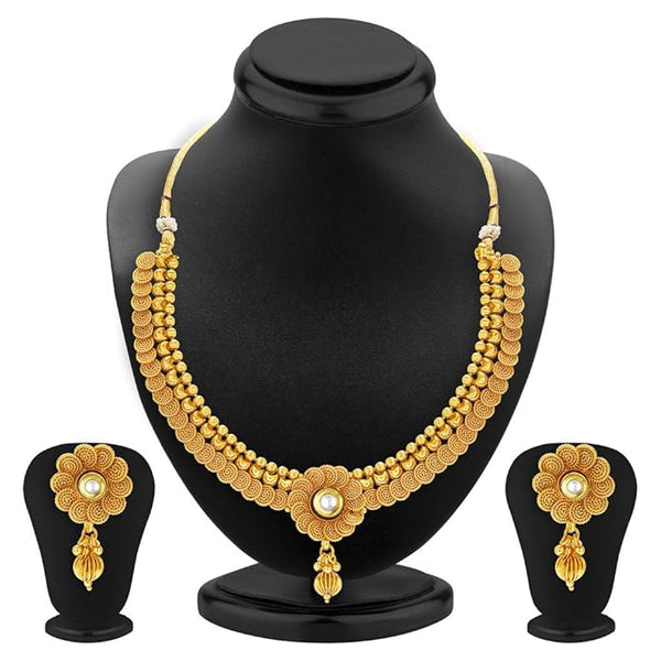 Artificial  Jewellery Only,Sukkhi Eye-Catchy Jalebi Design  Necklace Set For Women