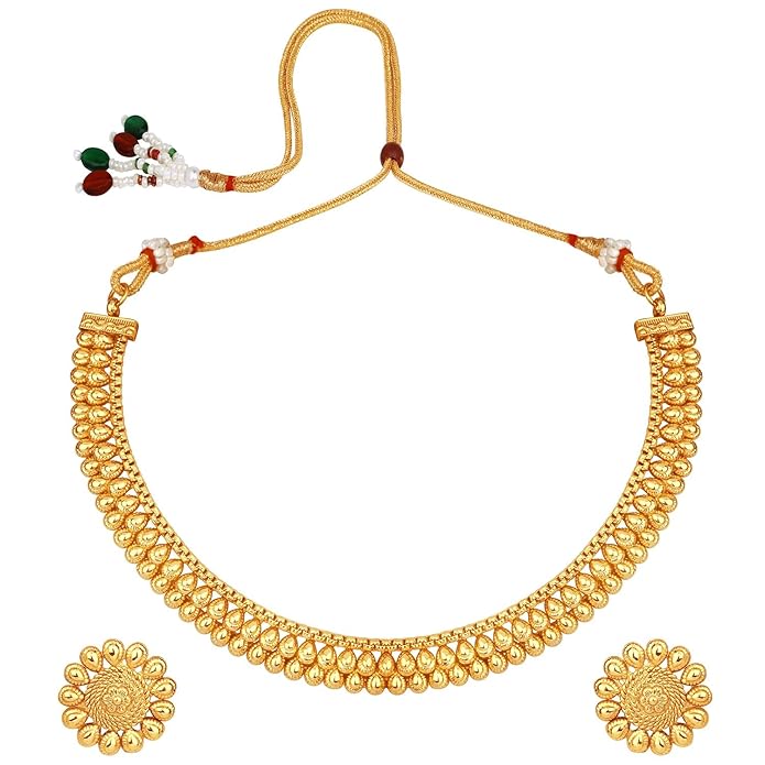 Artificial  Jewellery Onlym, Jewels  Traditional Stylish  Necklace with Earrings for Women & Girls