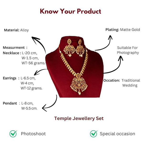 Artificial  Jewellery Only,Sasitrends Classic Matte   Necklace Set